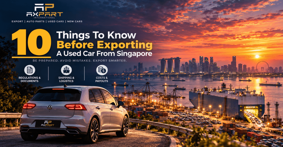 10 Things To Know Before Exporting A Used Car From Singapore | Axpart International