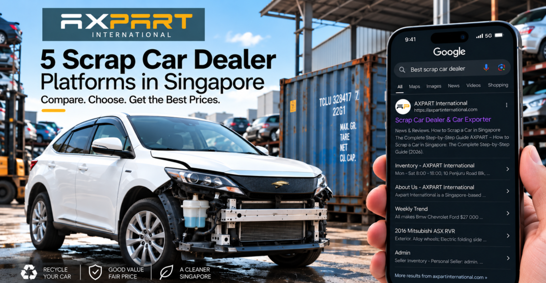 5 Scrap Car Dealer Platforms in Singapore AXPART International